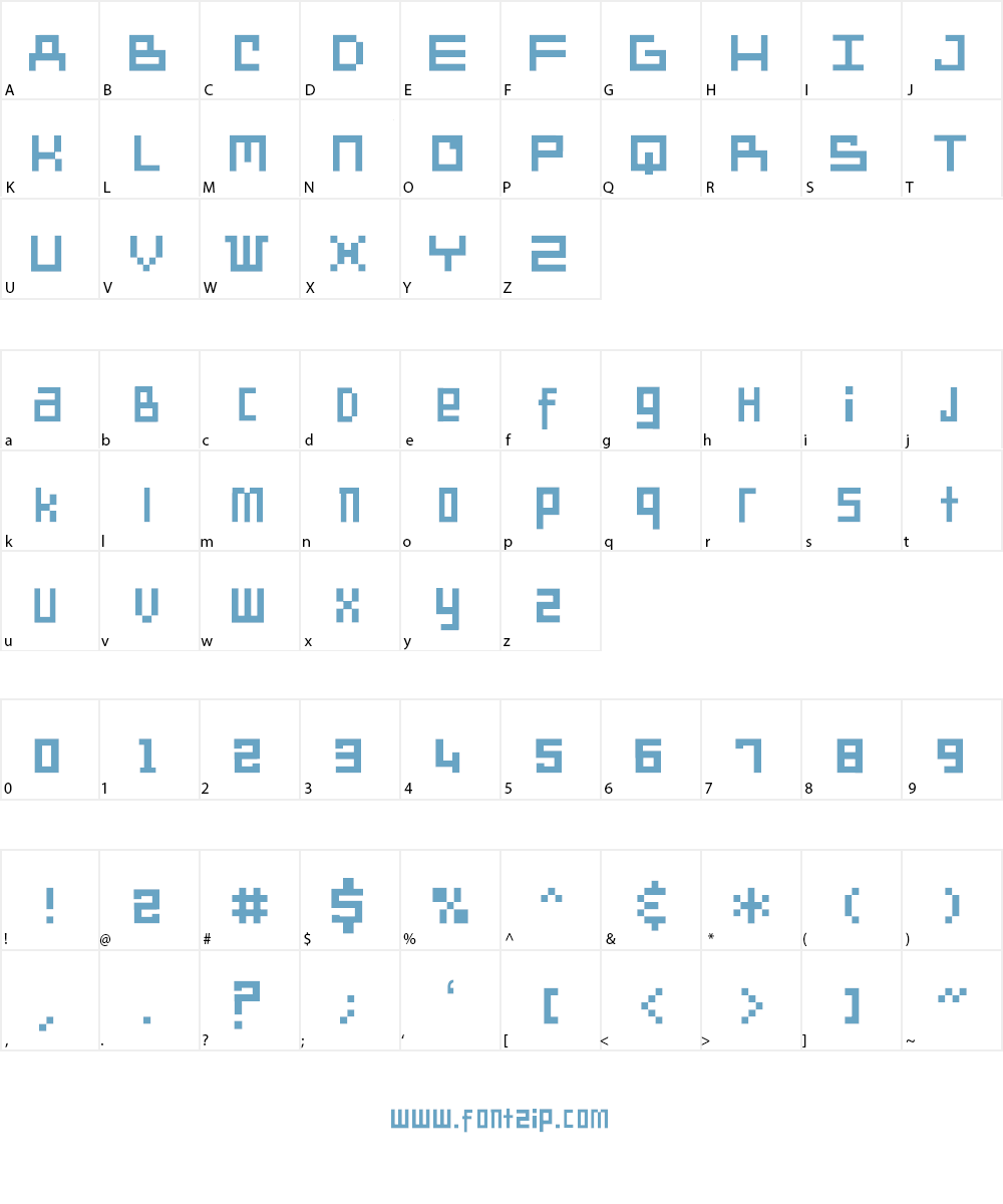 SD Another Dimension Font Character